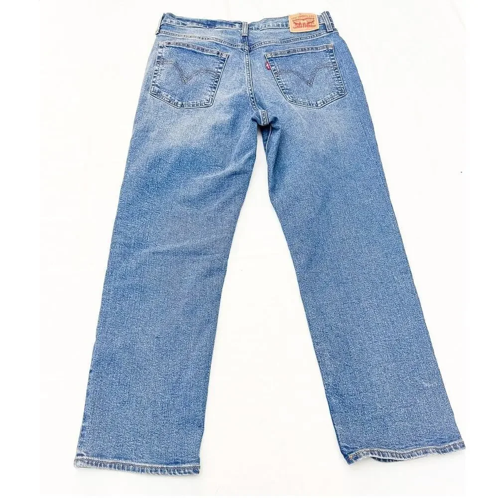 Levi's Wedgie Straight Button Fly Denim Jeans Straight Leg Size 32